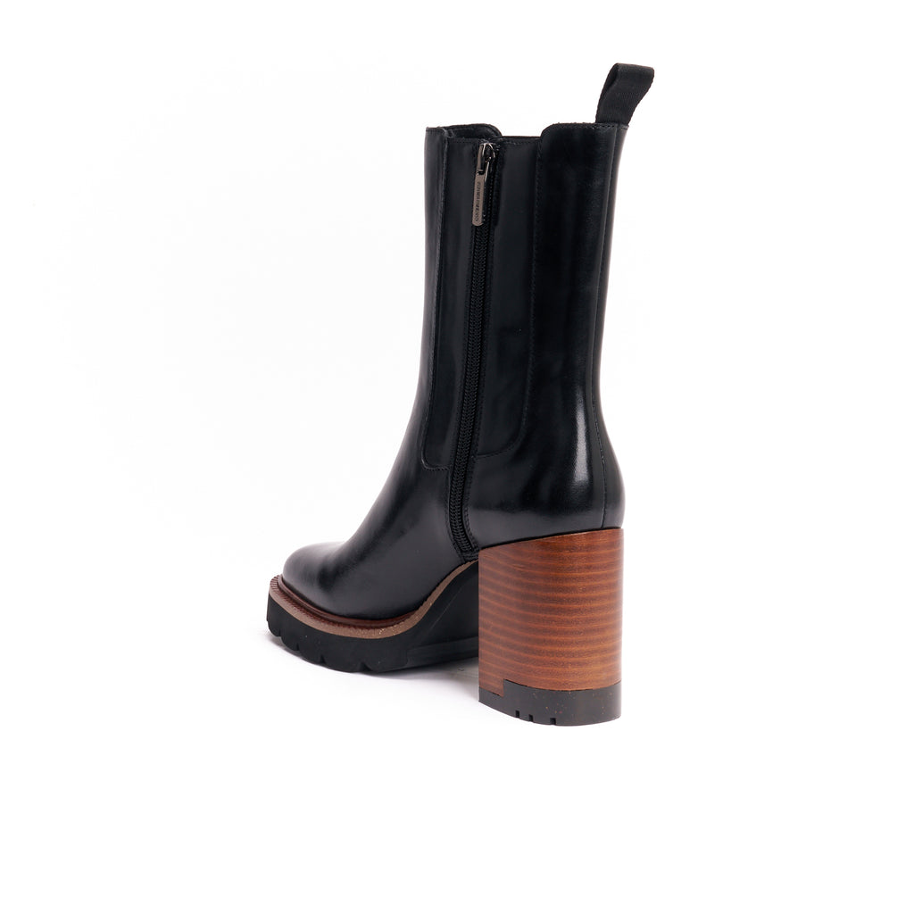 HEELED CHELSEA BOOT BLACK