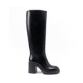 HEELED HIGHT TUBULAR BOOT BLACK