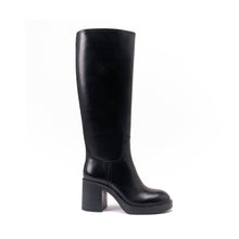Charger l&#39;image dans la galerie, Heeled high tubular boot black

