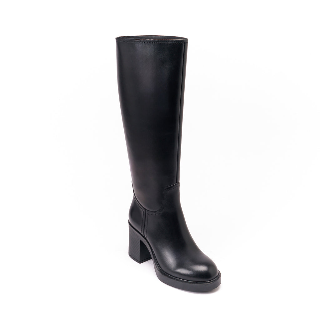 HEELED HIGHT TUBULAR BOOT BLACK