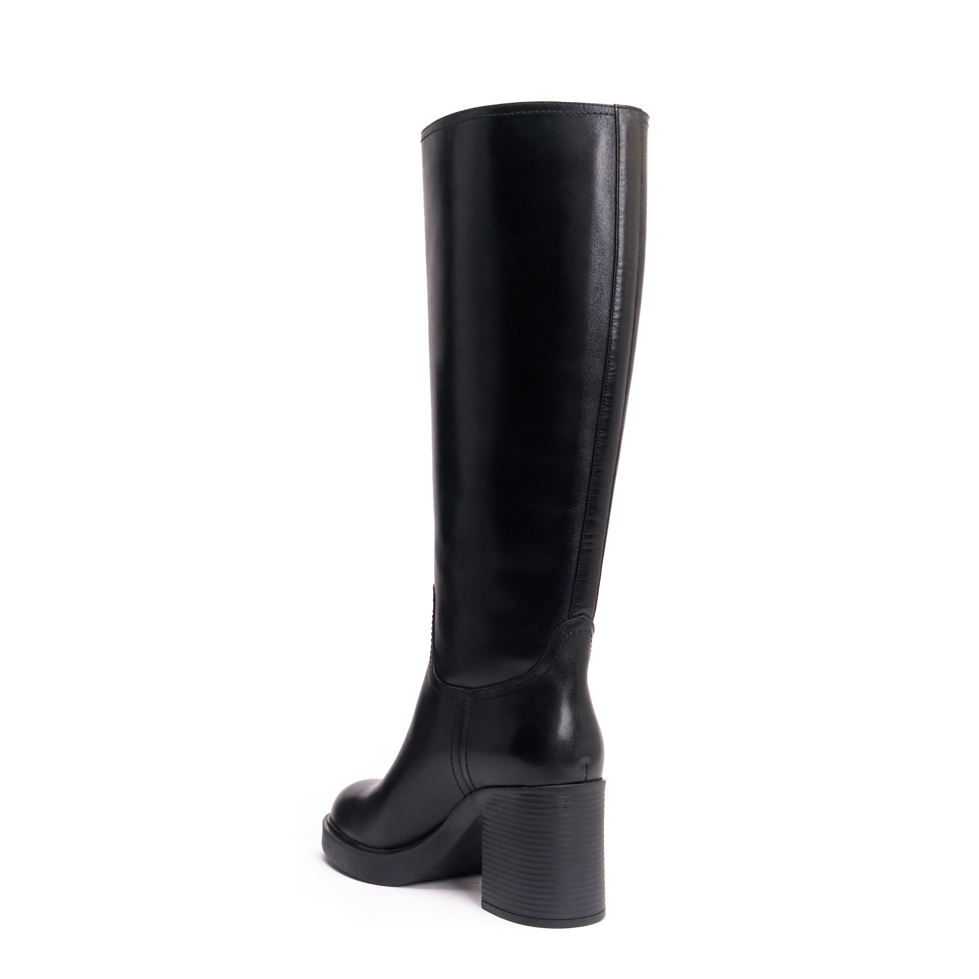 HEELED HIGHT TUBULAR BOOT BLACK