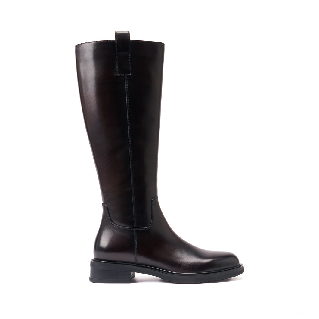 High boot dark brown