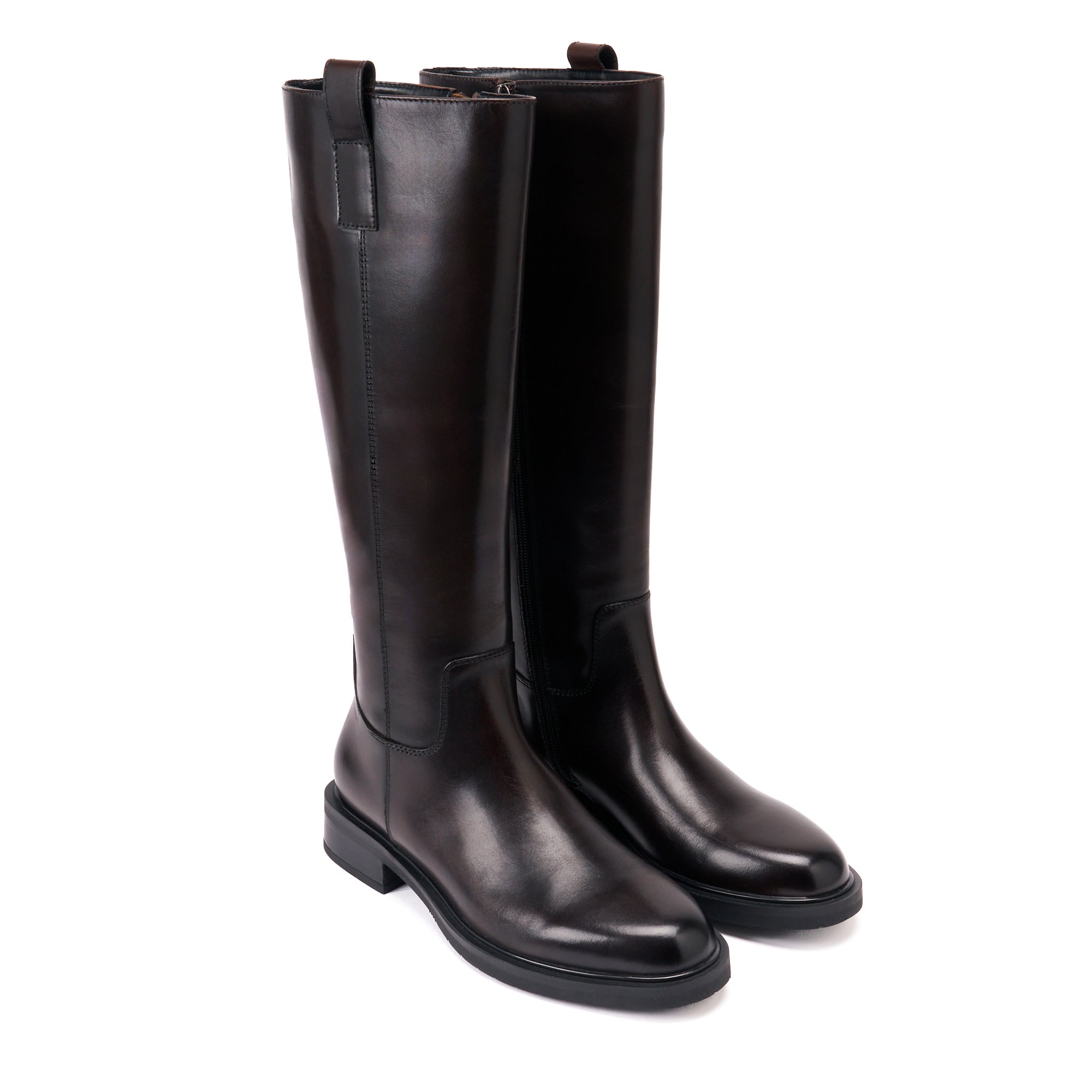 HIGH BOOT DARK BROWN