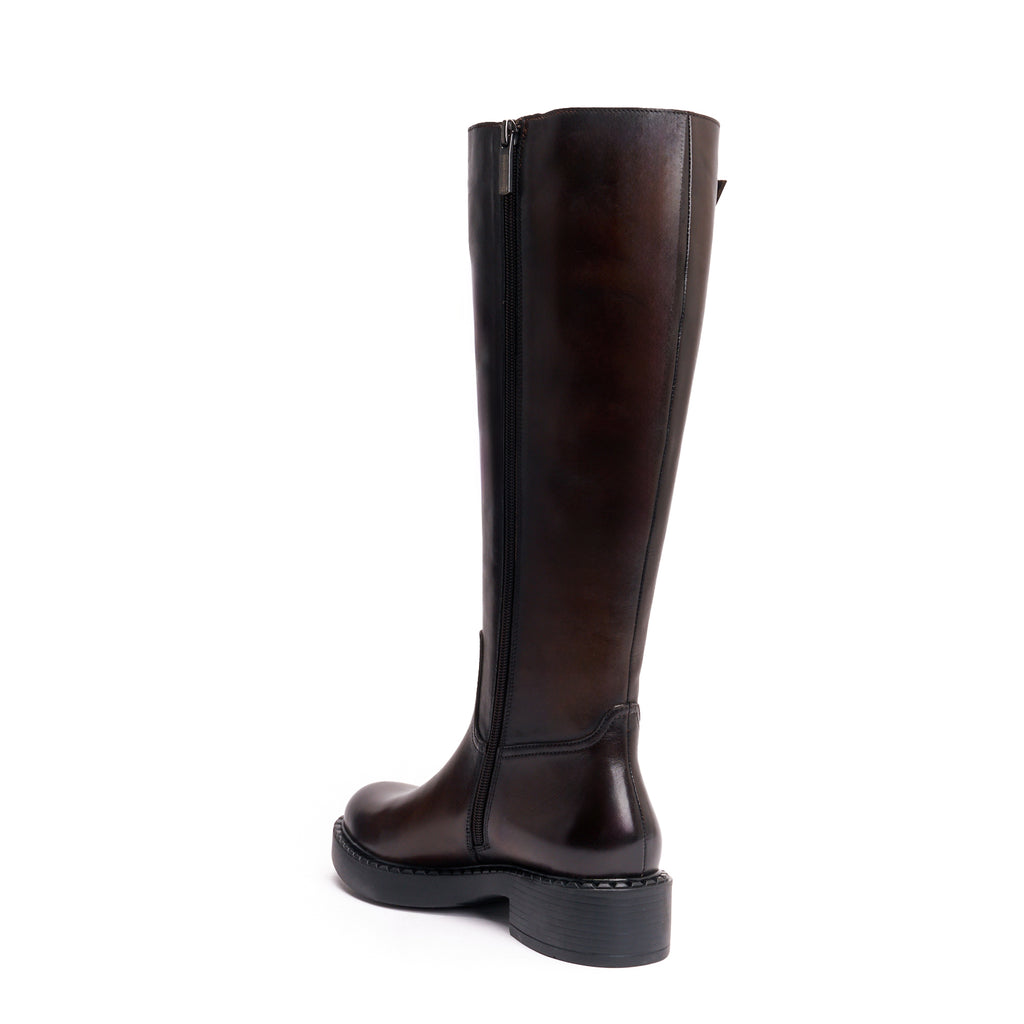 HIGH BOOT DARK BROWN