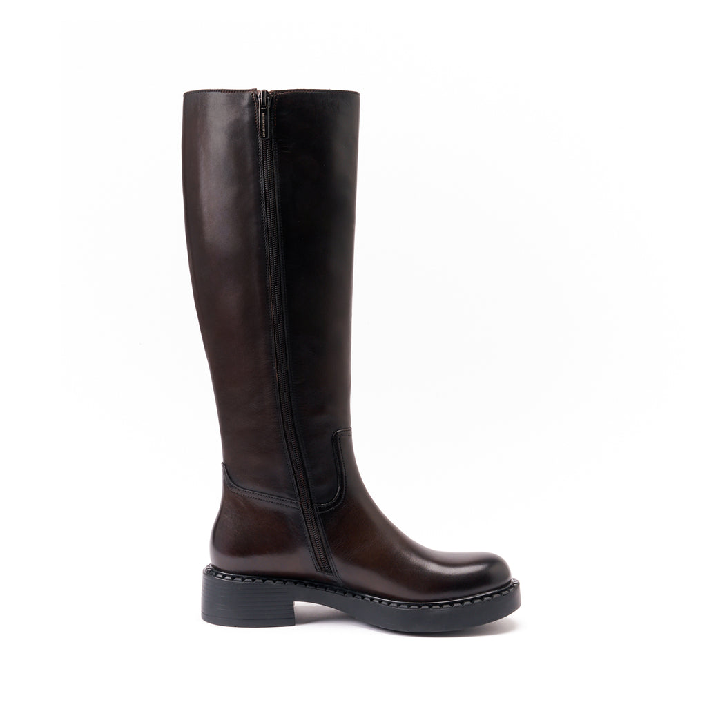 HIGH BOOT DARK BROWN