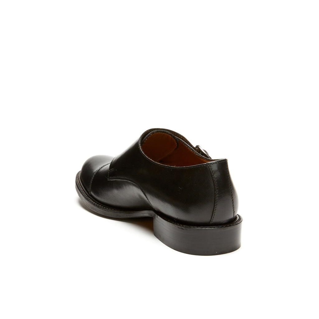 STRAIGHT CAP MONK STRAP BLACK