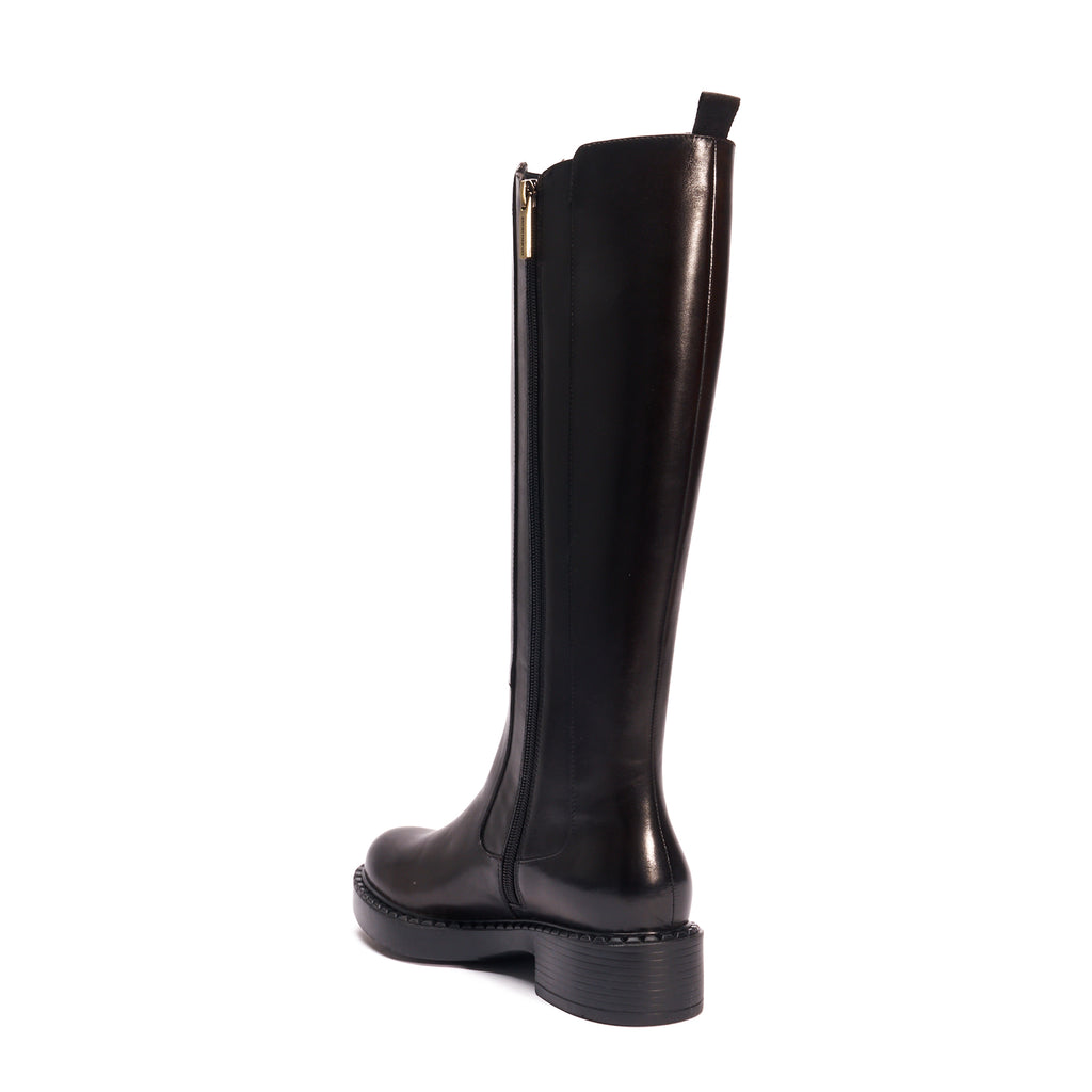 KNEE HIGH BOOT DARK BROWN