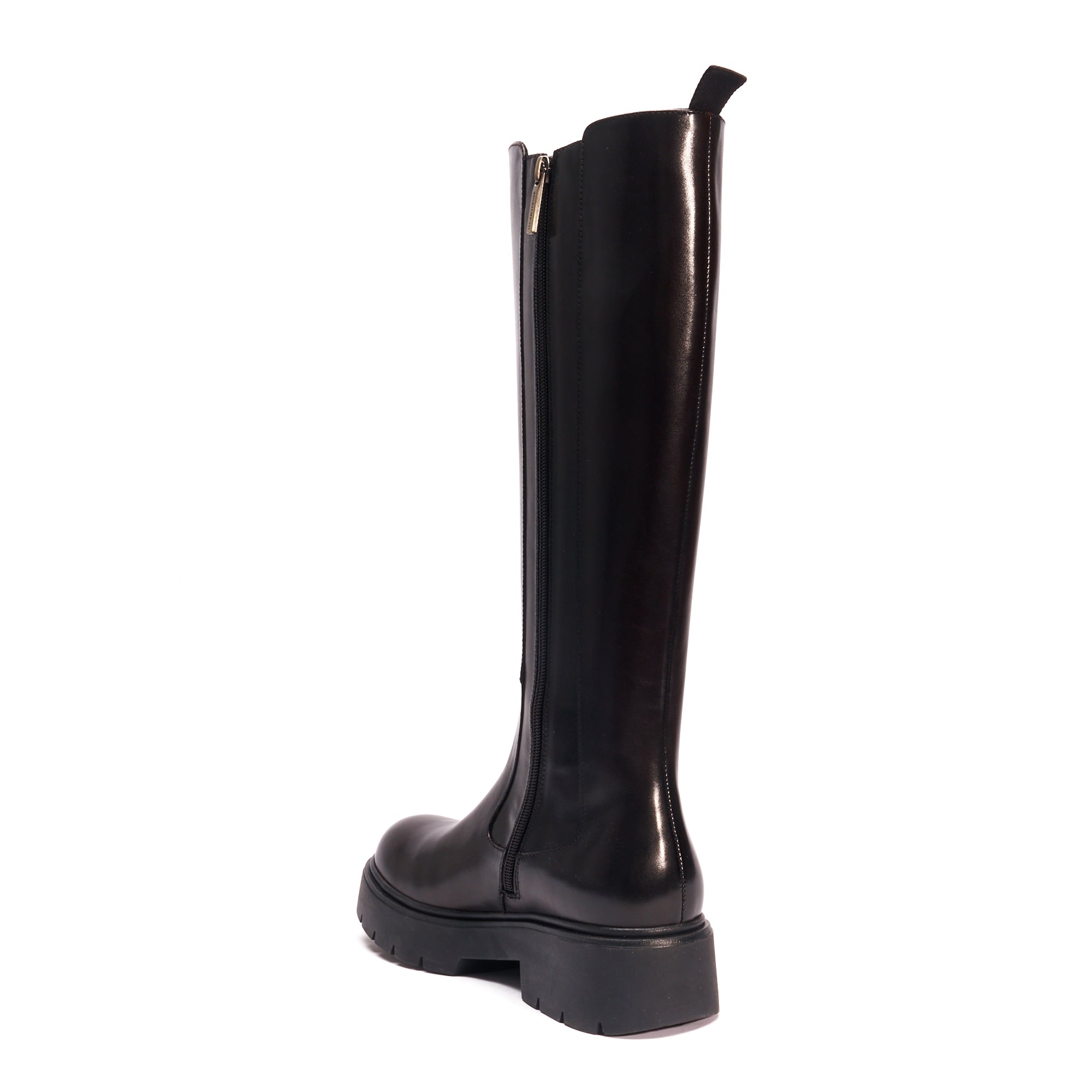KNEE HIGH BOOT DARK BROWN
