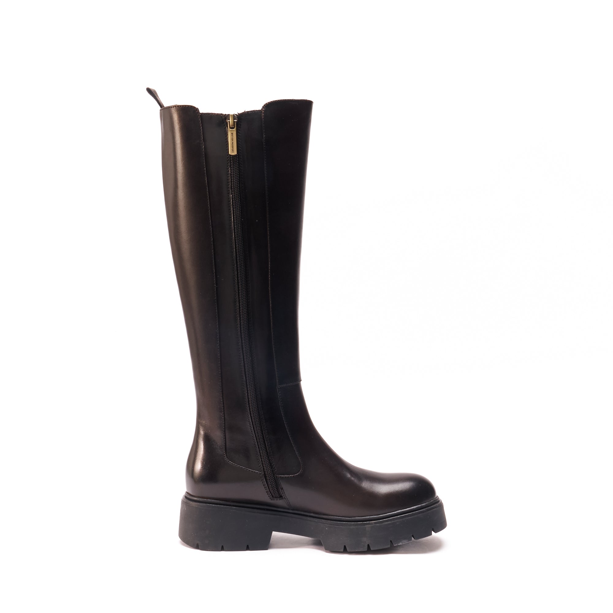 KNEE HIGH BOOT DARK BROWN