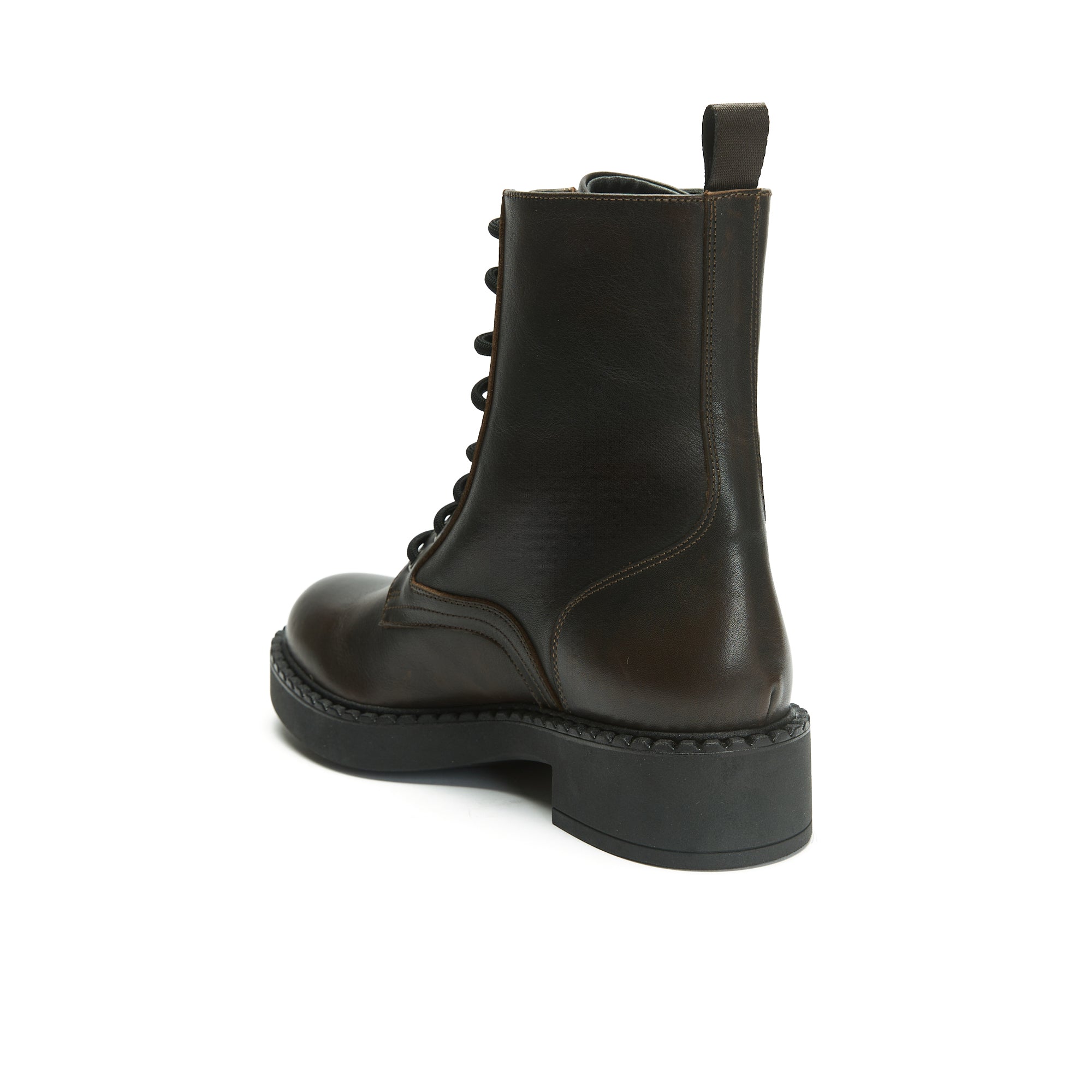 DERBY LACE-UP BOOT DARK BROWN