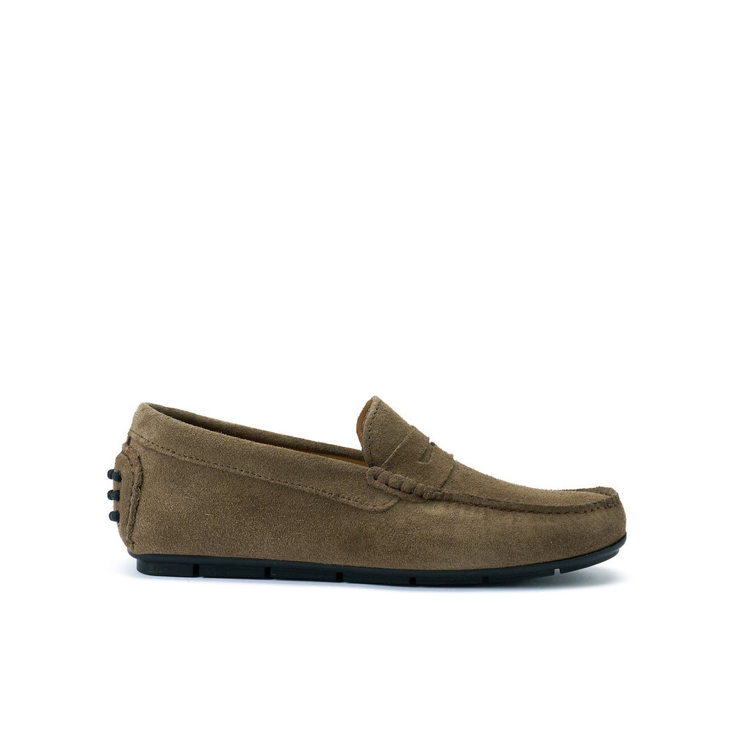Driver moccasin taupe