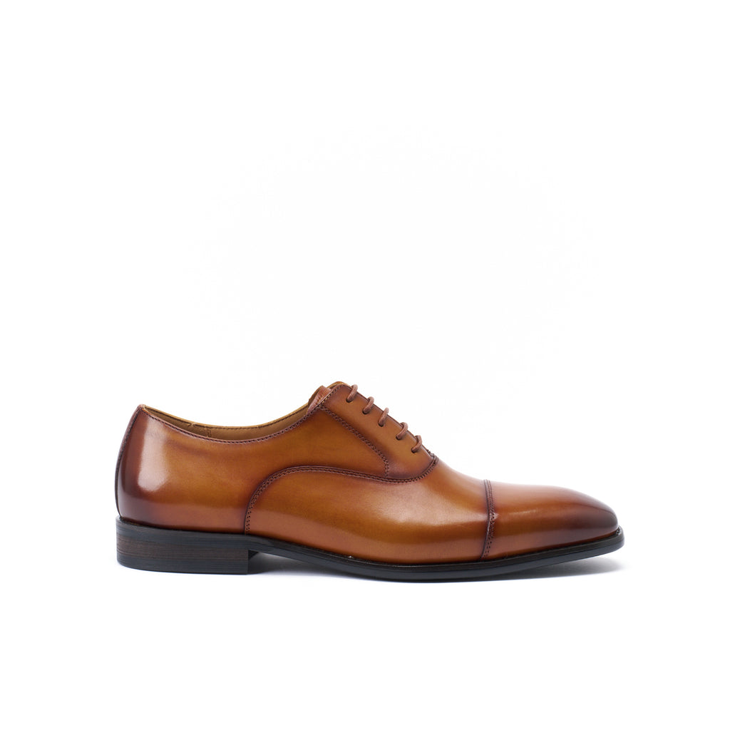 STRAIGHT CAP OXFORD TAN BROWN