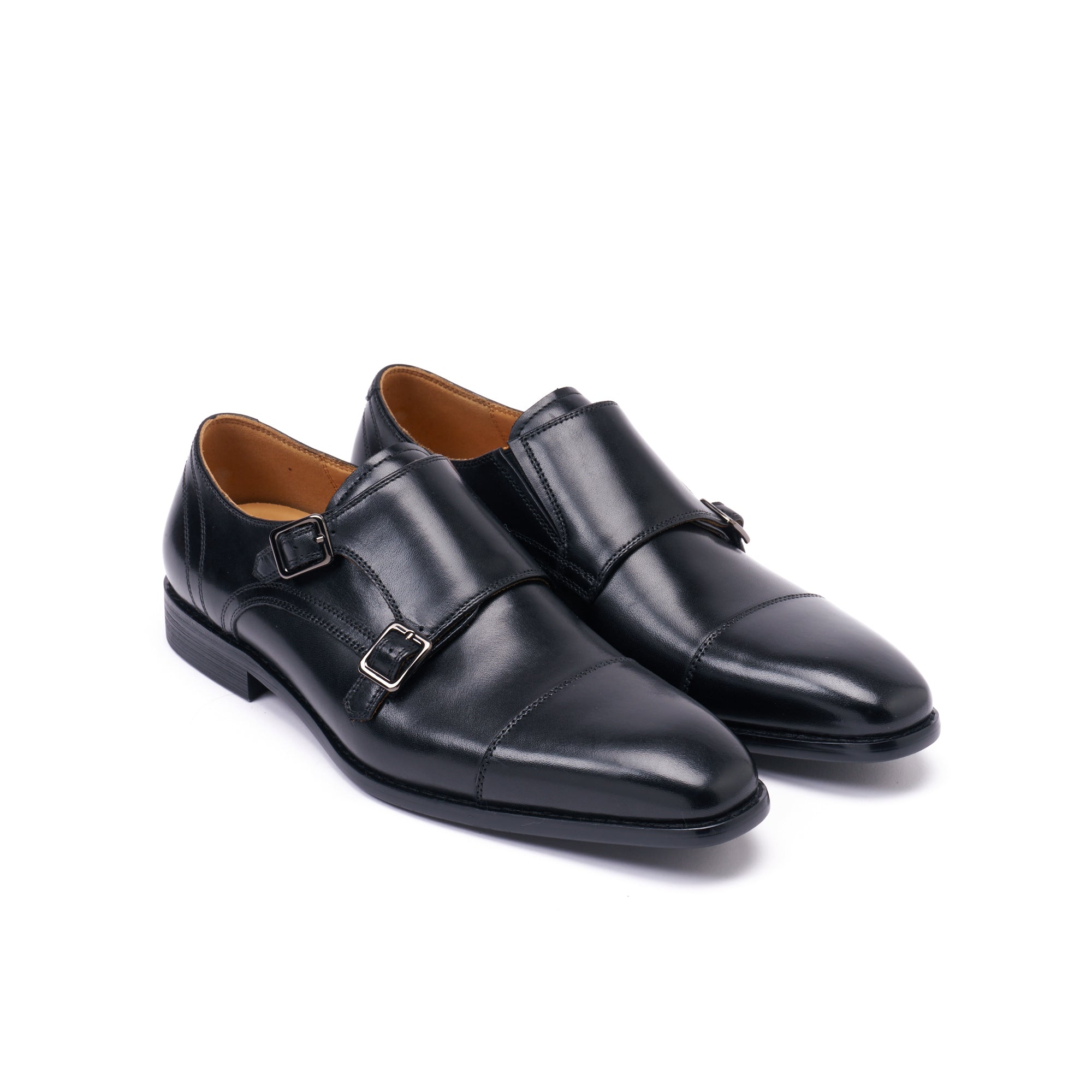 STRAIGHT CAP MONK STRAP BLACK
