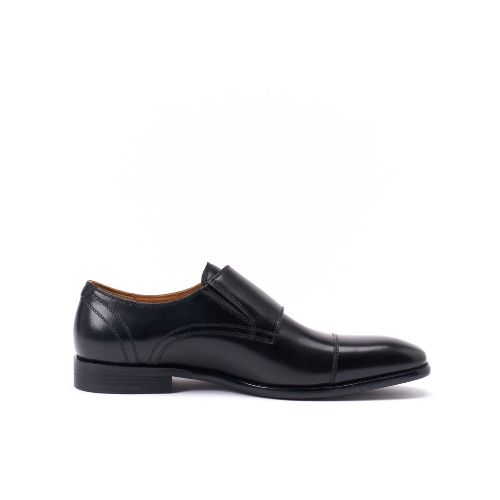 STRAIGHT CAP MONK STRAP BLACK