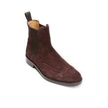 Load image into Gallery viewer, Wing tip chelsea boot burgundy
