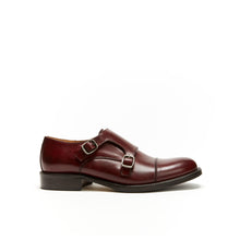 Load image into Gallery viewer, Straight cap monk strap bordeaux
