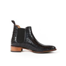 Load image into Gallery viewer, Chelsea boot black crocodile
