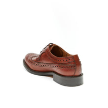 Load image into Gallery viewer, Long wing tip derby tan brown
