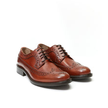Load image into Gallery viewer, Long wing tip derby tan brown
