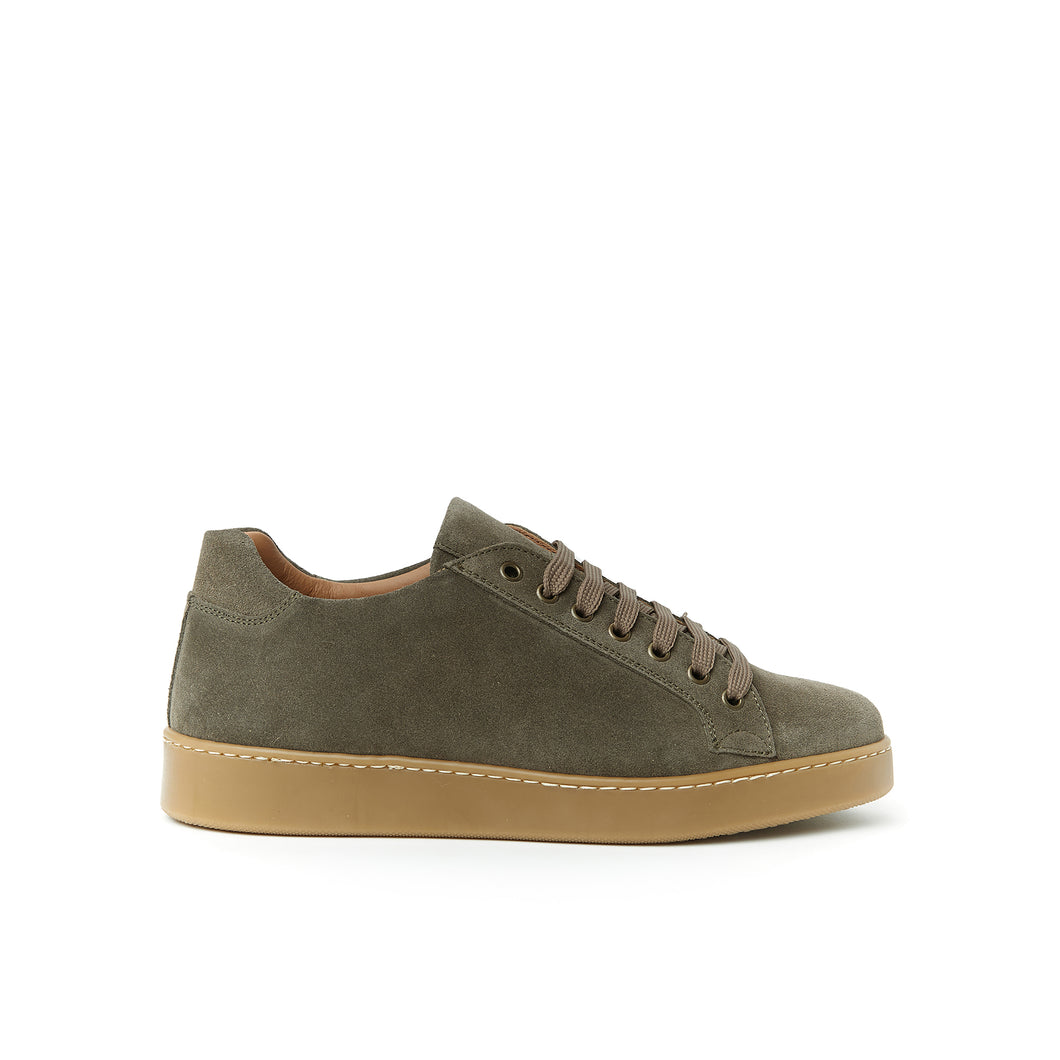 Classic lace-up sneaker taupe