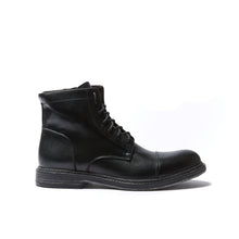 Load image into Gallery viewer, Straight cap derby ankle boot black
