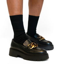 Load image into Gallery viewer, Chain loafer black
