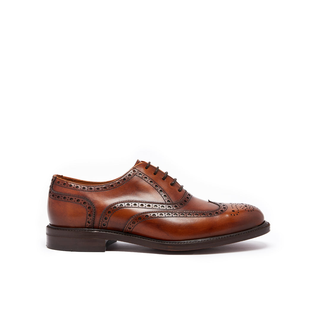 Goodyear wing tip oxford whisky brown
