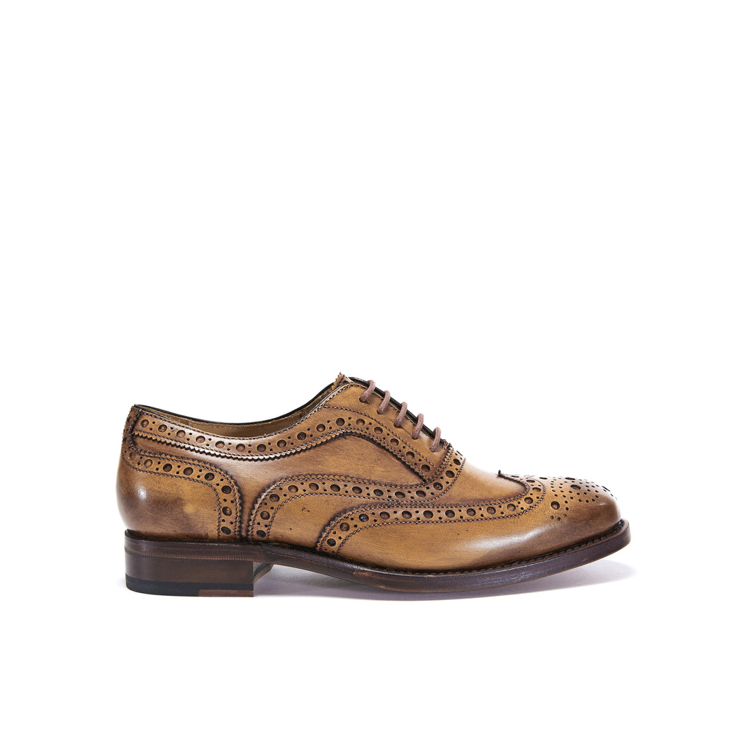 Goodyear wing tip oxford honey brown